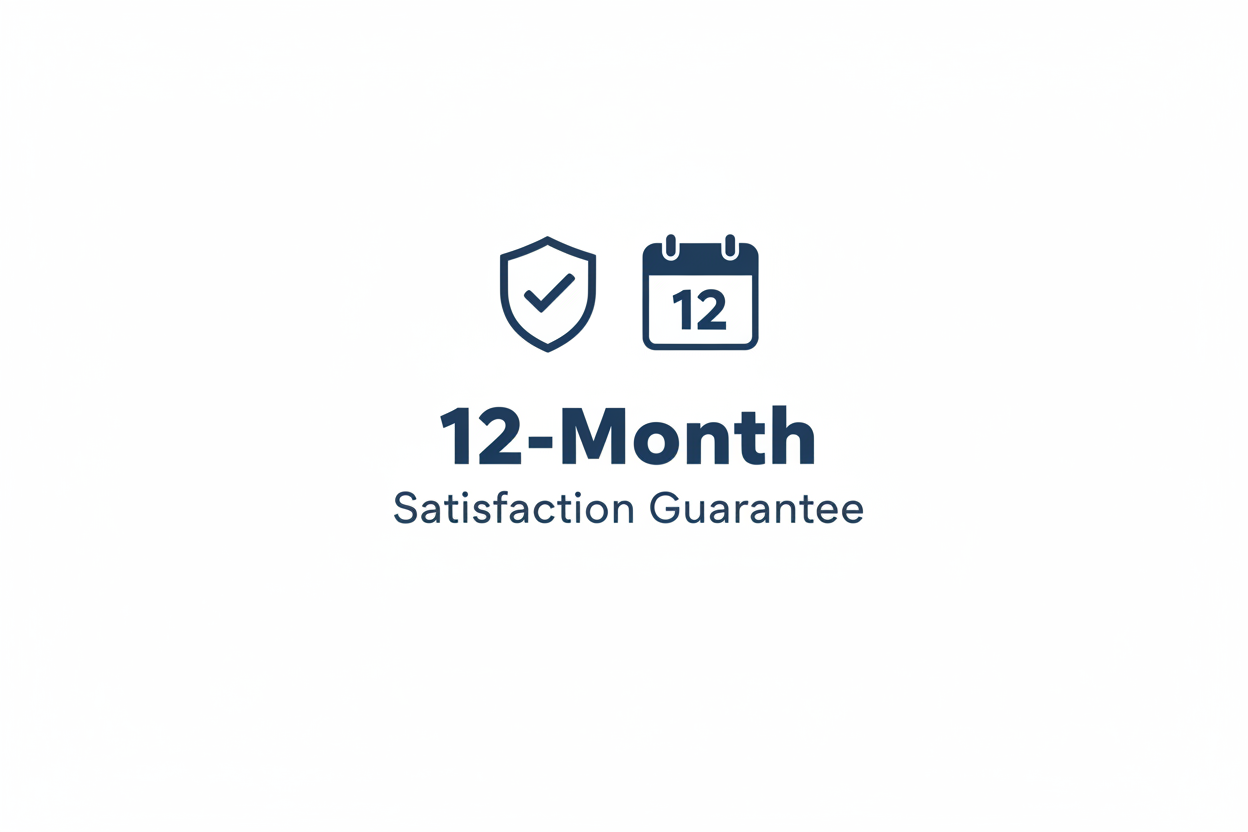 12 Month Satisfaction Guarantee