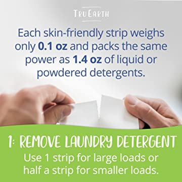 Tru Earth Eco-Strips - Step 1: remove laundry detergent