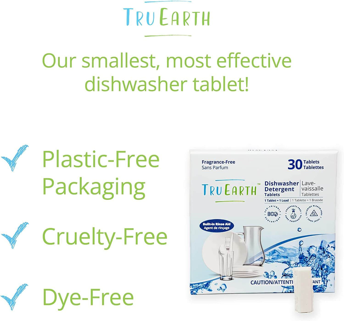 Tru Earth Dishwasher Detergent Tablets - benefits