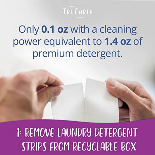 Tru Earth Eco-Strips - Step 1: remove laundry detergent