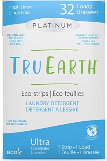 Tru Earth Hypoallergenic, Eco-friendly & Biodegradable Plastic-Free Laundry Detergent Sheets/Eco-Strips (32 count))
