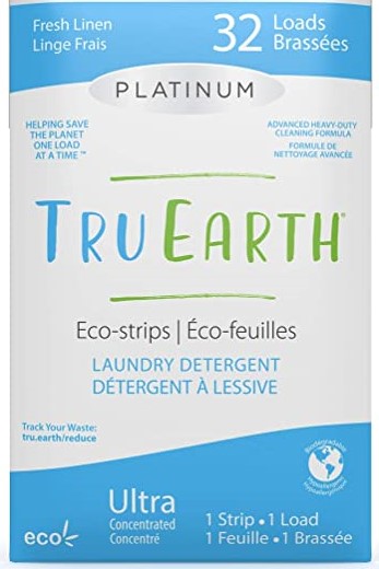 Tru Earth Hypoallergenic, Eco-friendly & Biodegradable Plastic-Free Laundry Detergent Sheets - 32 Loads