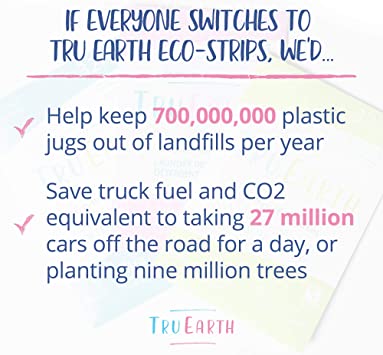 Tru Earth BABY Scent, Biodegradeable Laundry Eco-Strips 32 Count